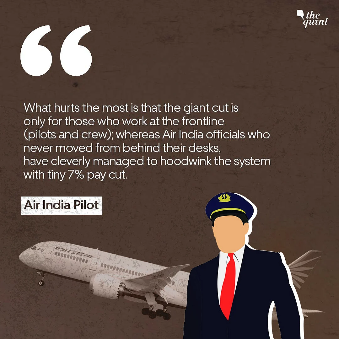 Air India Pilots Get 60-70% Pay Cut, AI ‘Babus’ Get Only 7%. Why?