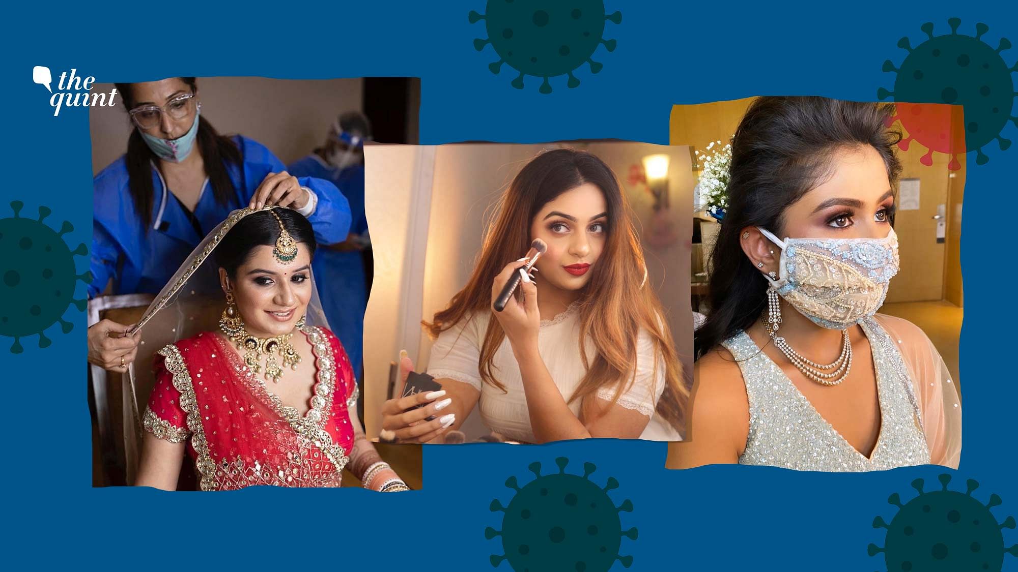 Indian makeup artists.