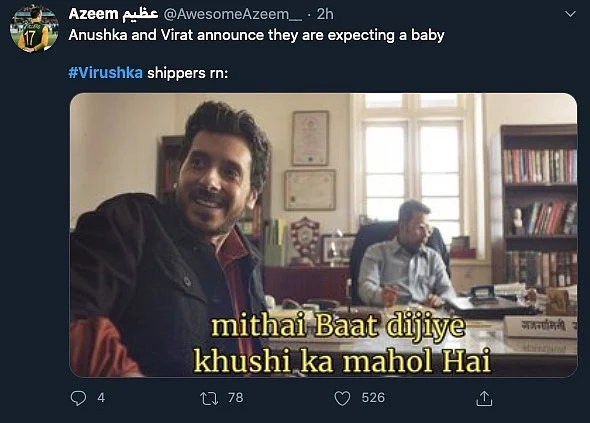 Twitter Explodes With Memes After Virat Anushka Announce Pregnancy