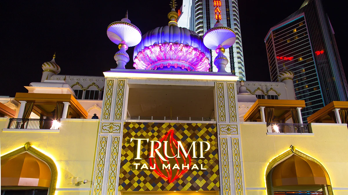 The Trump Taj Mahal, a casino at the Atlantic City.