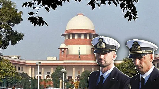 The Italian marines were responsible for killing two Indian fishermen in 2012.