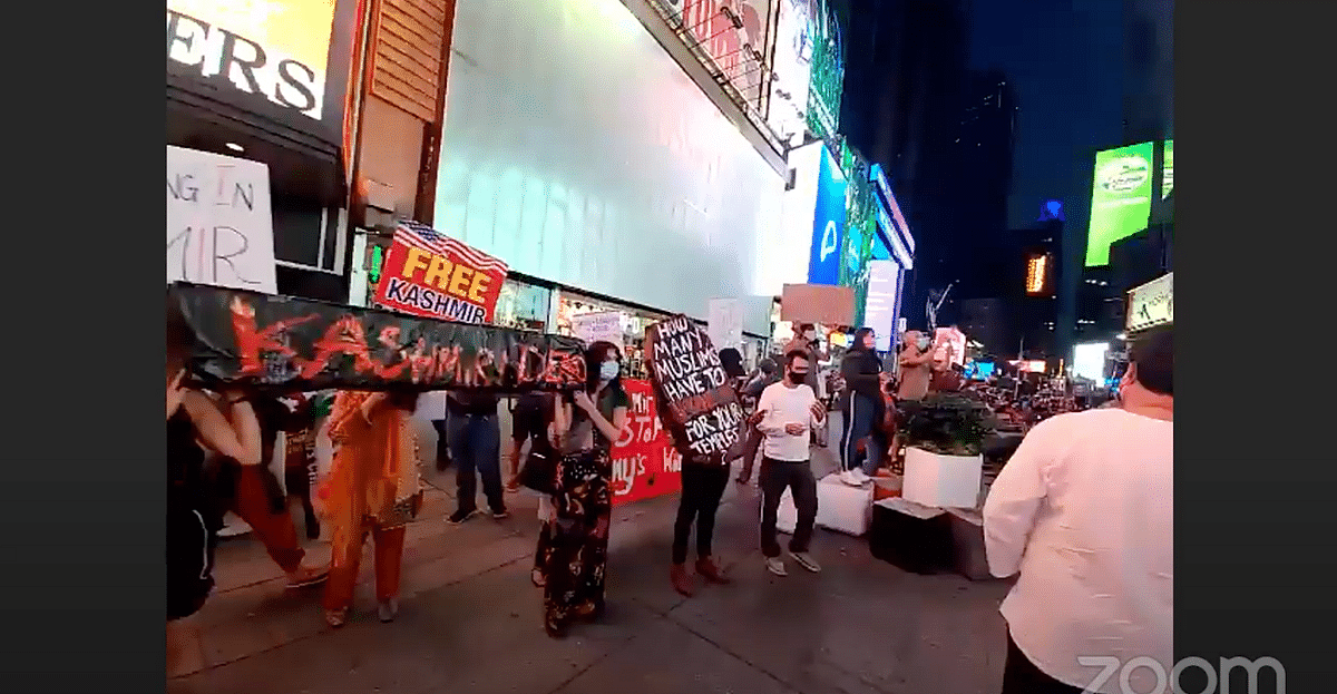 Indian diaspora clashed in Times Square to both protest and celebrate the ‘Ram Mandir’ billboard ad.