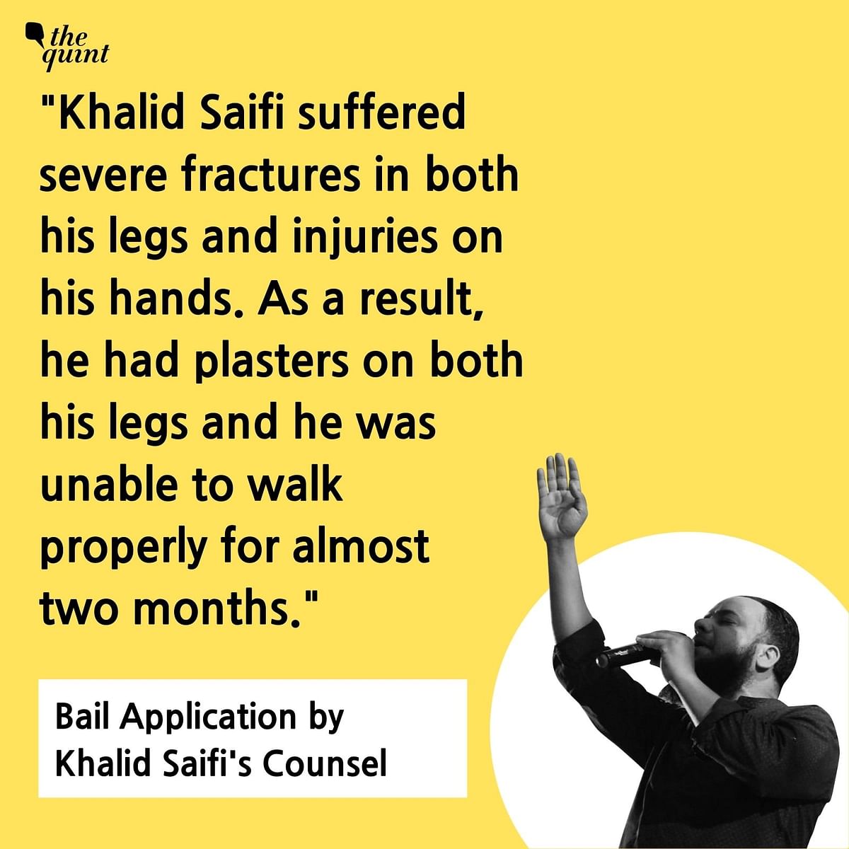 “Khalid’s beard had been plucked, he had nail marks on his forehead and plasters on both his legs,”his wife said.