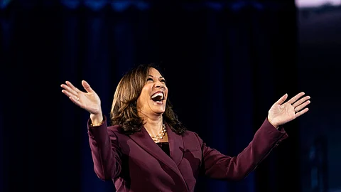 Kamala Harris Speech Kamala Harris Uses Tamil Word Chithis