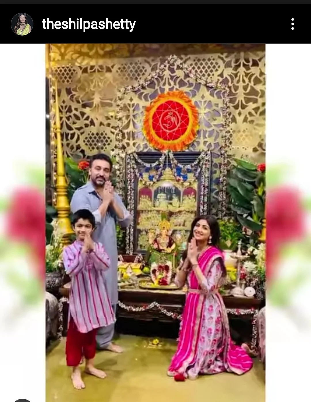Shilpa Shetty's special ganpati celebrations.
