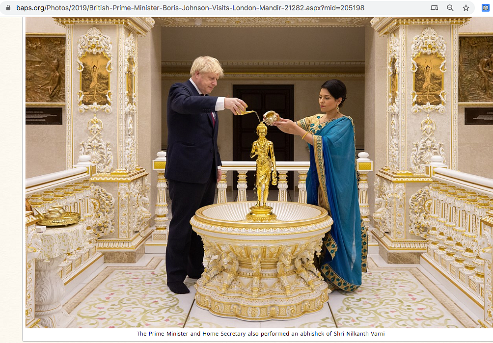 The organisation had published the image mentioning that the idol seen in the image is of Nilkanth Varni.