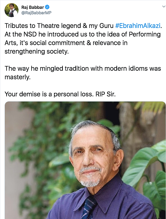 Beacon of Indian Theatre: B'Wood Pays Tribute to Ebrahim Alkazi