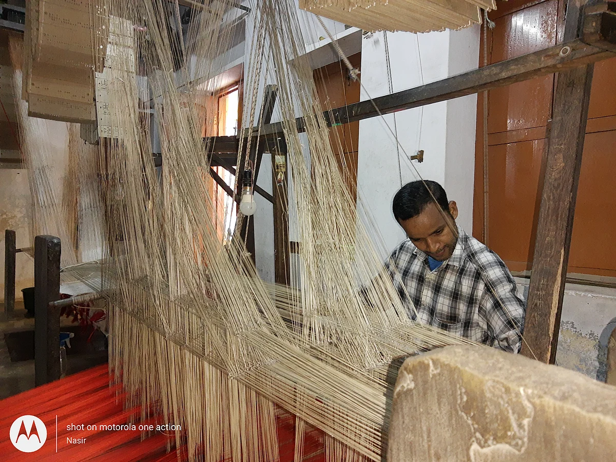 Weavers feel agitated they still look for their goods to be sold.