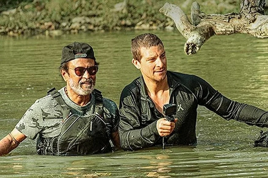 Rajinikanth and Bear Grylls.