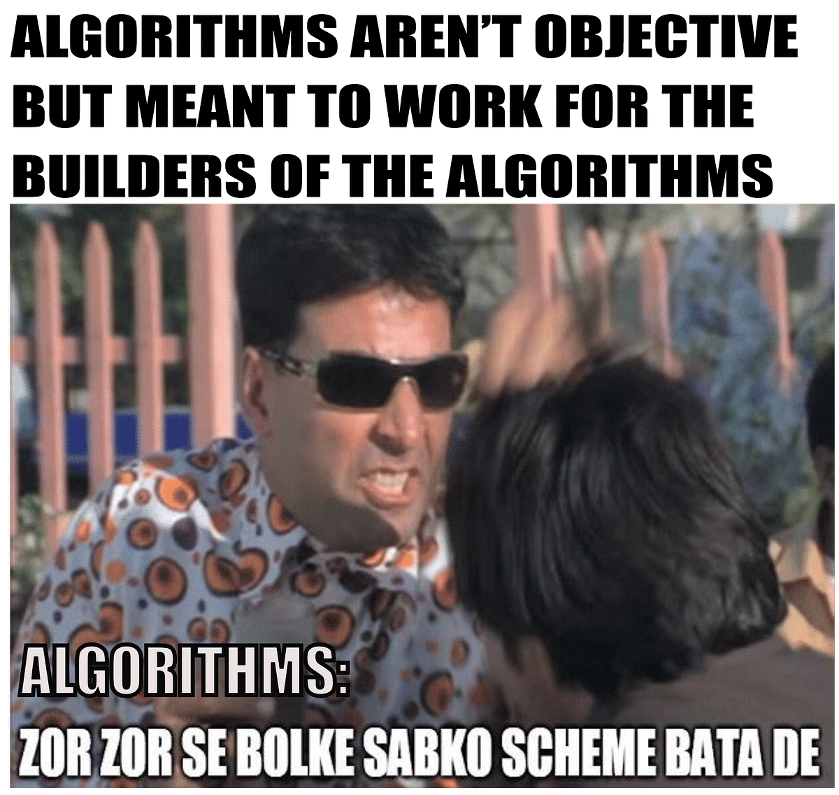 To build an algorithm we needs two things: Historical data and a definition of success. That’s where the bias lies. 