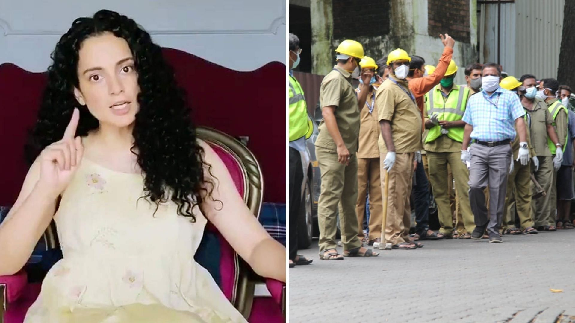The BMC had served a notice to Kangana Ranaut some days back. 