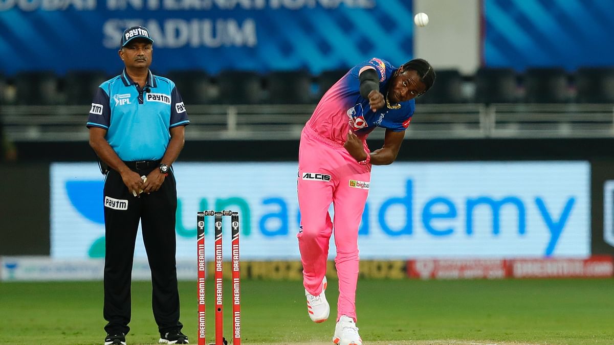 Jofra Archer’s fastest delivery was clocked at 152.1 kph, in the 14th over, and he took 2 wickets against KKR.