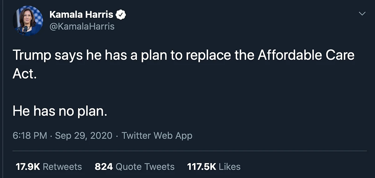 ‘Spoke Truth’: Kamala Harris Fiercely Tweets in Support of Biden