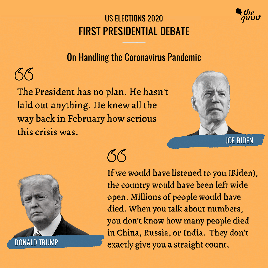 The first of the 3 debates saw Trump at his interrupting best, as the two candidates fought it out with each other.