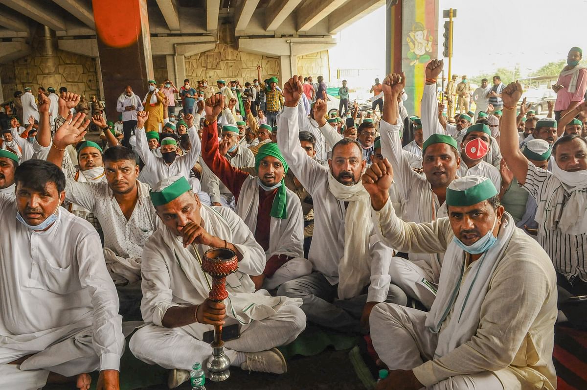 The protests at the Delhi borders began even when the laws were initially passed as ordinances in September 2020.