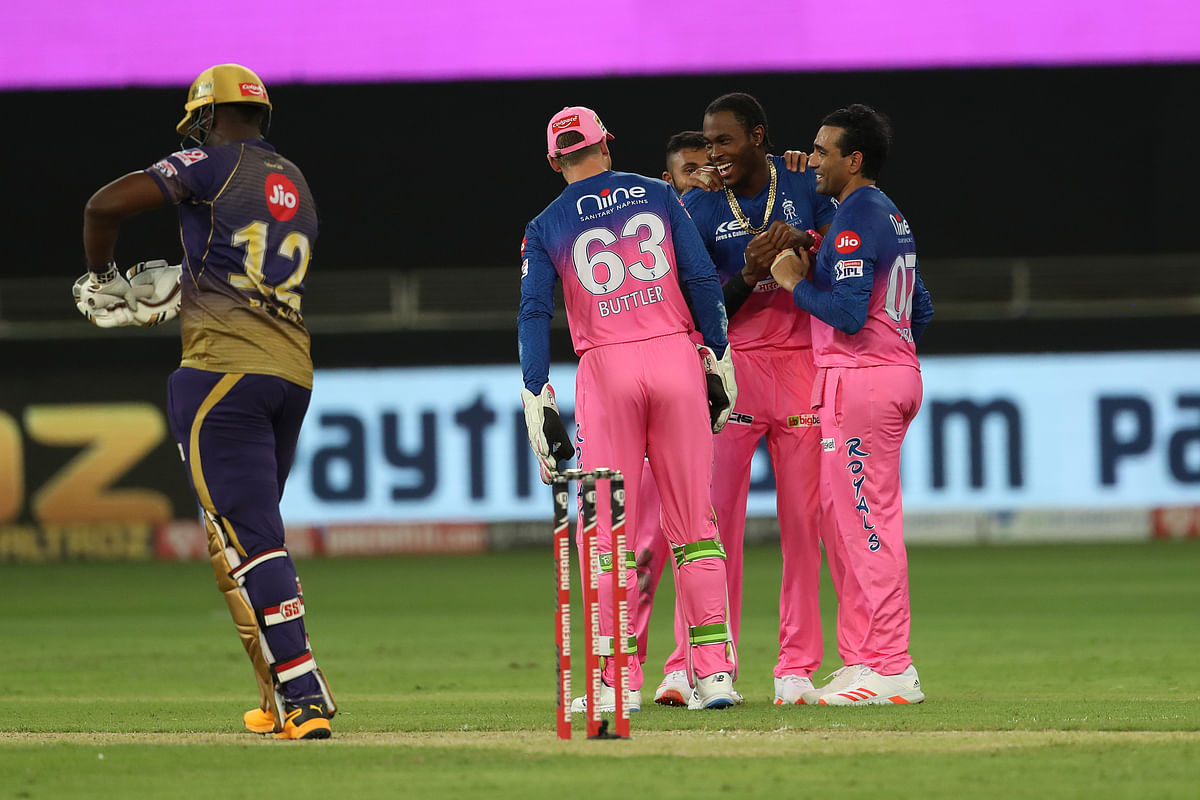 In response to Kolkata Knight Riders’ 174/6, Rajasthan Royals scored 137/9 in 20 overs.