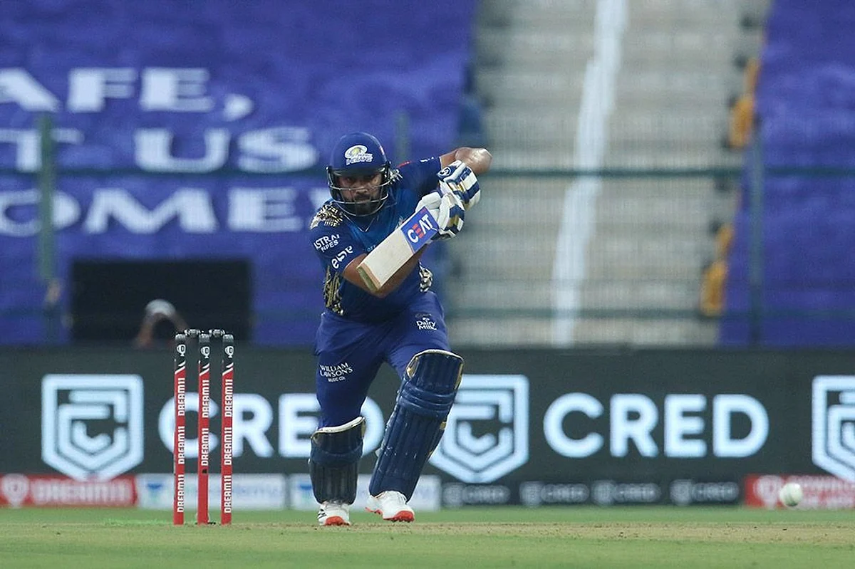 Rohit Sharma timed a boundary off the first ball of the game and this season of IPL