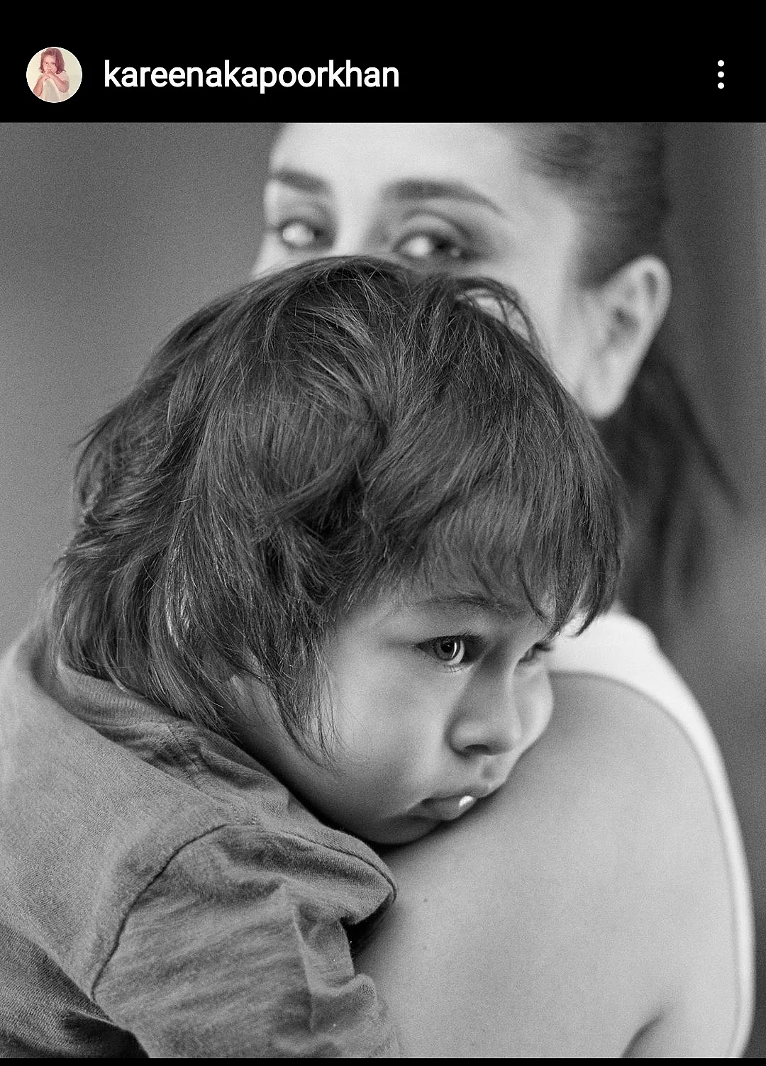 “The only one I will ever allow to steal my frame...” -Kareena Kapoor Khan
