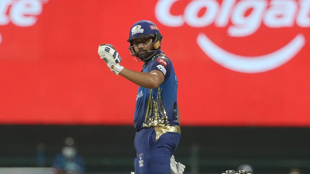 Captain Rohit Sharma led from the front with a 54-ball 80 to help Mumbai Indians post 195/5 against Kolkata Knight Riders.
