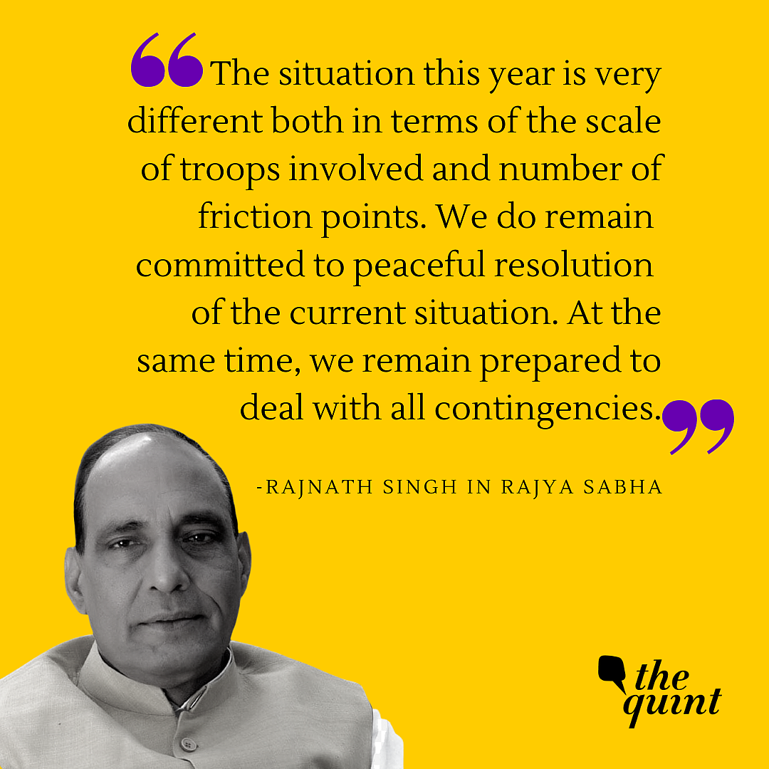 ‘Chinese Actions Disregard Bilateral Agreements’: Rajnath in RS