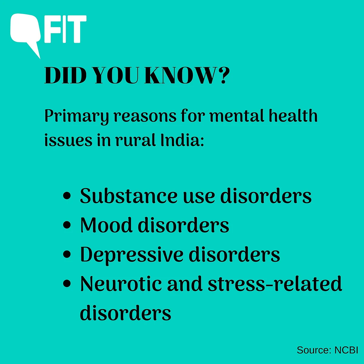 Mental health problems stem from a combination of biological, social, cultural and economic reasons. 