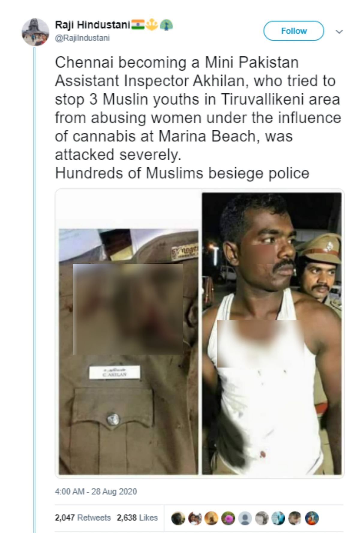 The incident took place in 2017 and has resurfaced with a false communal spin. The attackers were actually Hindu.