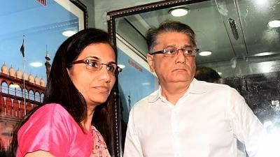 Former ICICI Bank chief Chanda Kochhar and her husband Deepak Kochhar.