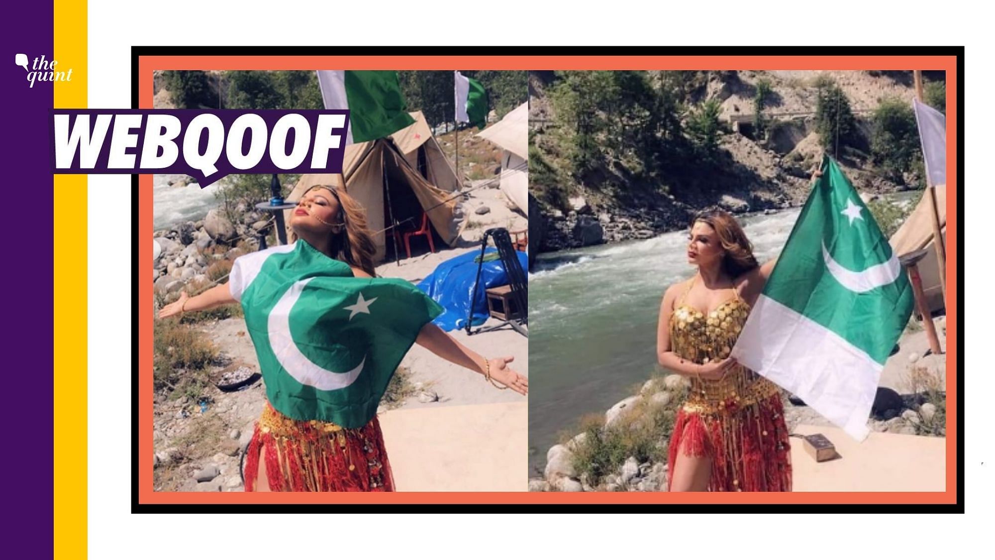 Old images of actor Rakhi Sawant from the sets of film ‘Mudda 370 J&amp;K’ have been revived with misleading claims.