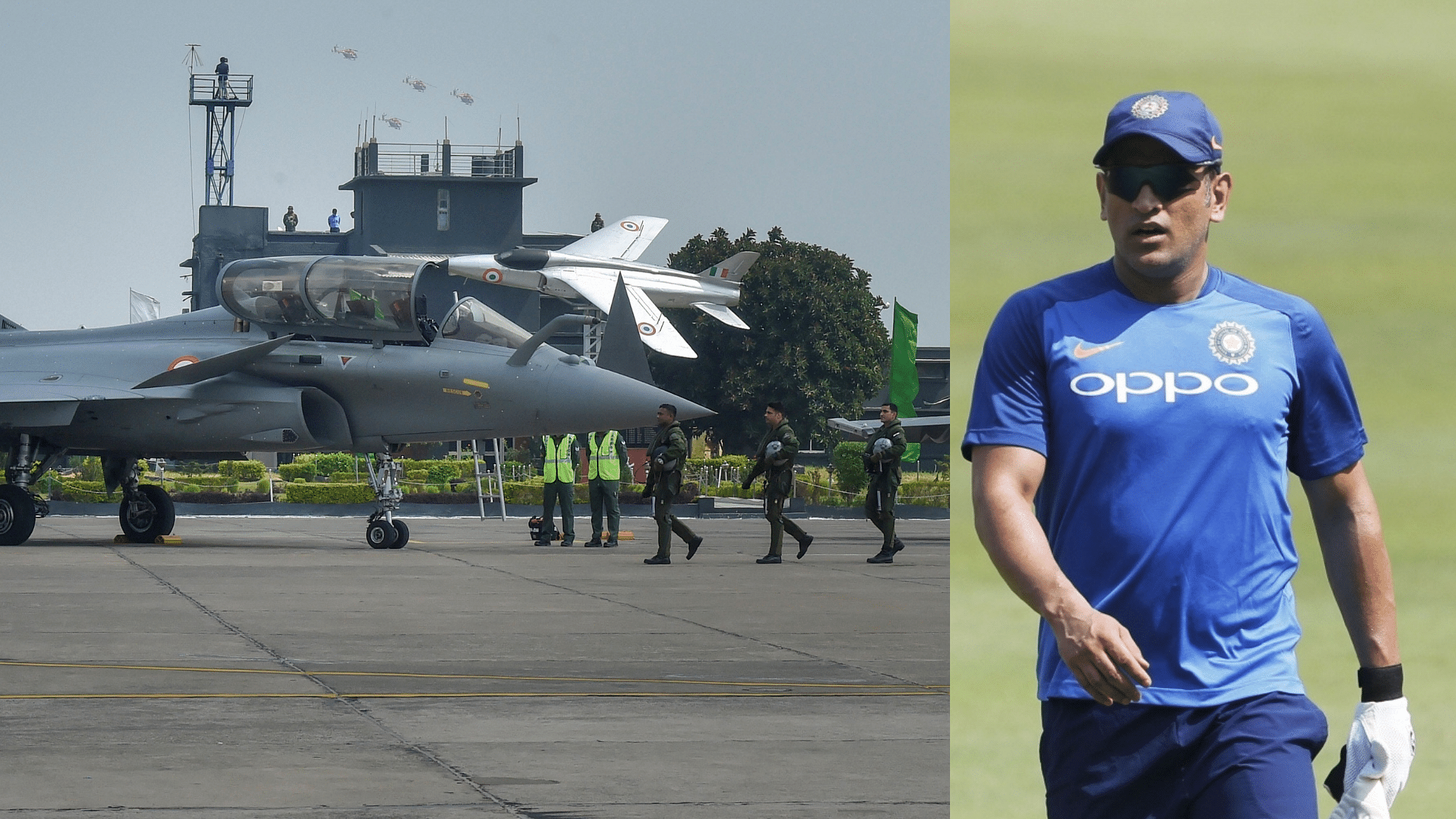 MS Dhoni has tweeted following the final induction ceremony of the Rafale jets into the Indian Air Force (IAF).