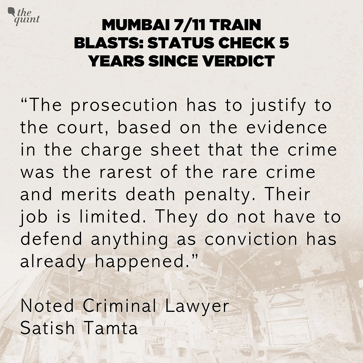 Mumbai 7/11 Train Blasts: Status Check, Five Years After Verdict