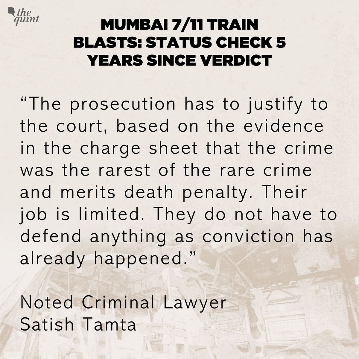 The Quint speaks to lawyers & kin of convicts, to track why it has taken 5 years for hearings to begin in Bombay HC.