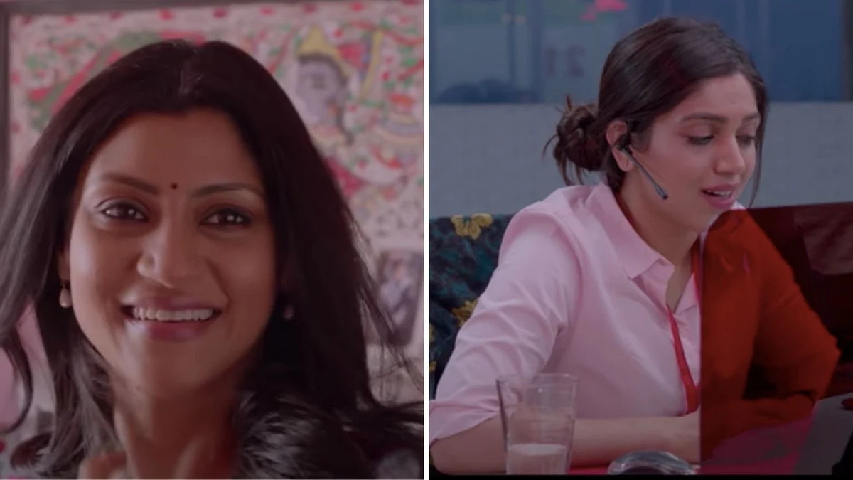Konkona Sen Sharma and Bhumi Pednekar in a still from Dolly Kitty Aur Woh Chamakte Sitare.