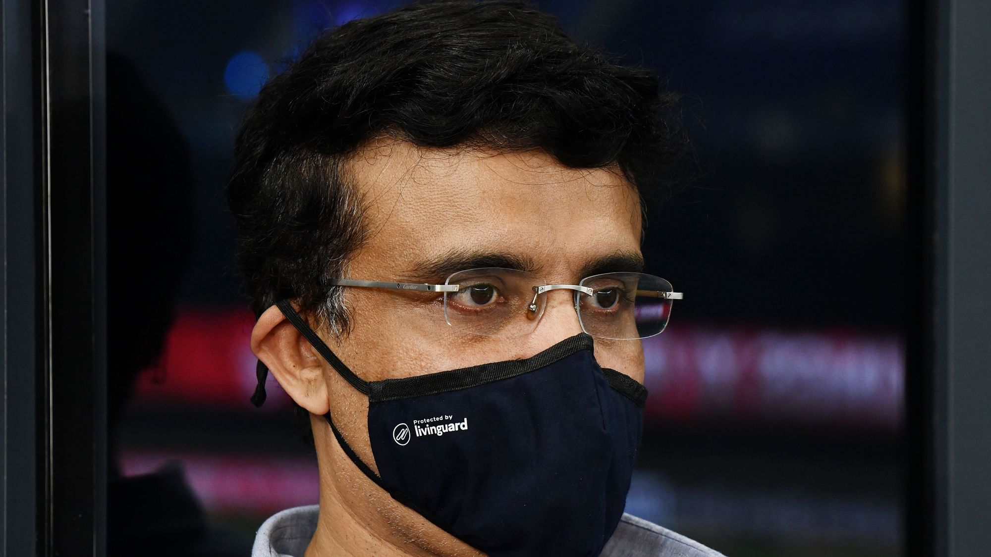 <div class="paragraphs"><p>BCCI president Sourav Ganguly in the UAE, taking every possible precaution he can.</p></div>