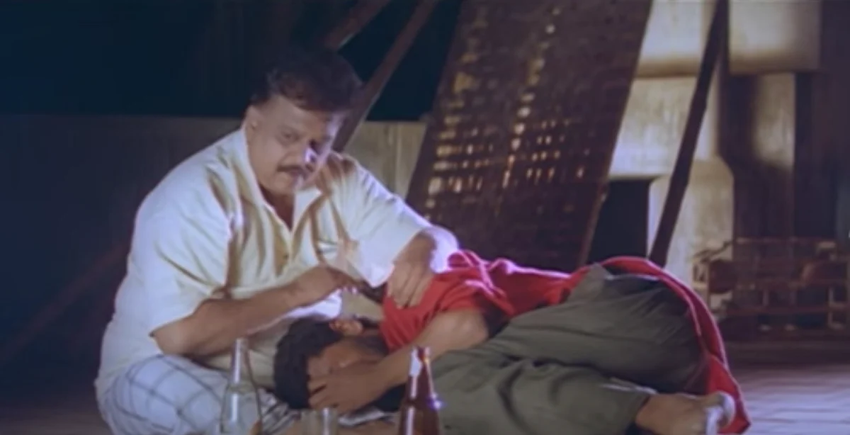 SP Balasubrahmanyam with Prabhudeva in <i>Kaadhalan.</i>