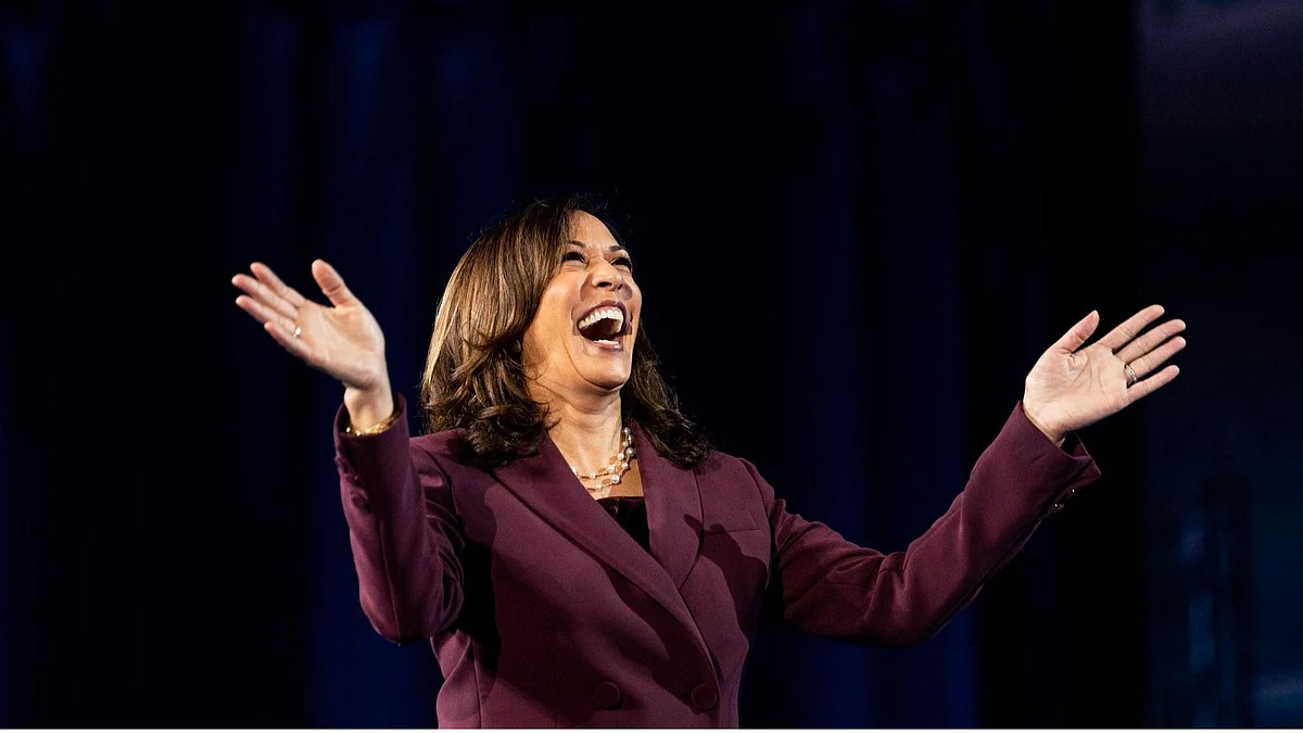 “Leadership starts the day you are born,” said democratic VP Nominee Kamala Harris as she addressed South Asian Women in Leadership.