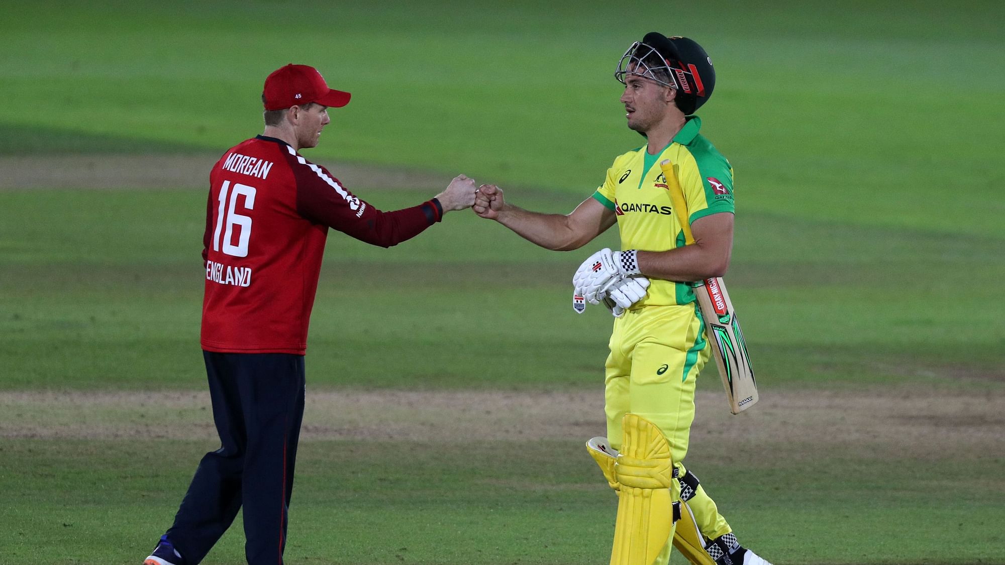 Watch highlights: England beat Australia by two runs in the first T20I of the three-match series at the Ageas Bowl.