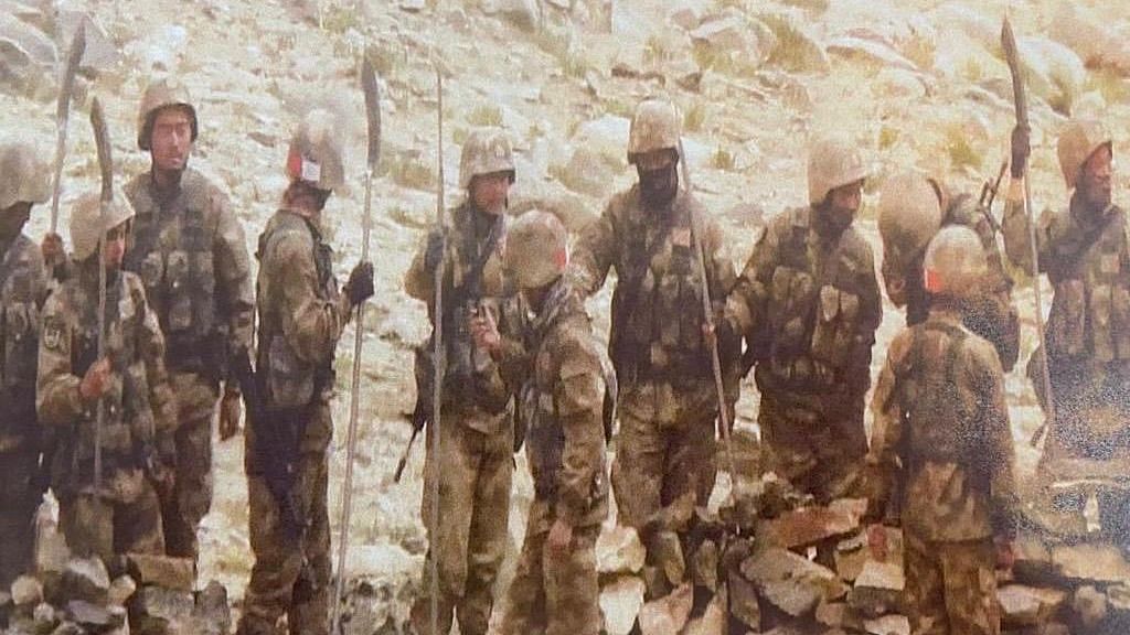Chinese soldiers seen carrying spears &amp; other sharp edged weapons near Mukhpari hill north of Rezang La after Monday firing incident.
