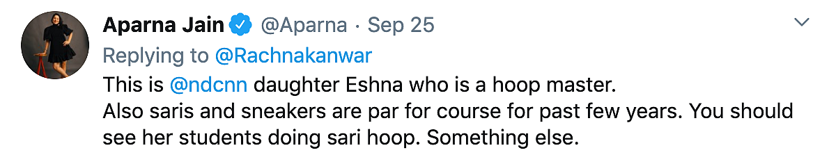 Video of a Woman Hula Hooping in a Saree Leaves Twitter Impressed