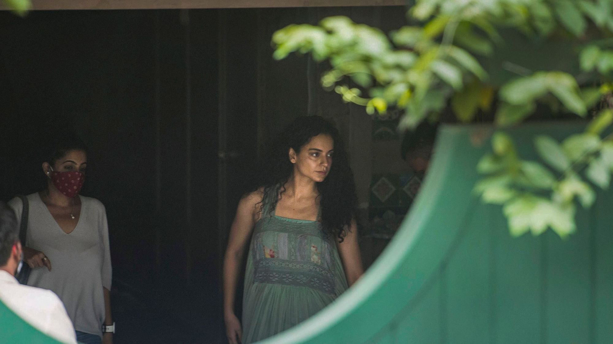 Kangana Ranaut at her residen in Mumbai on Thursday, 10 September