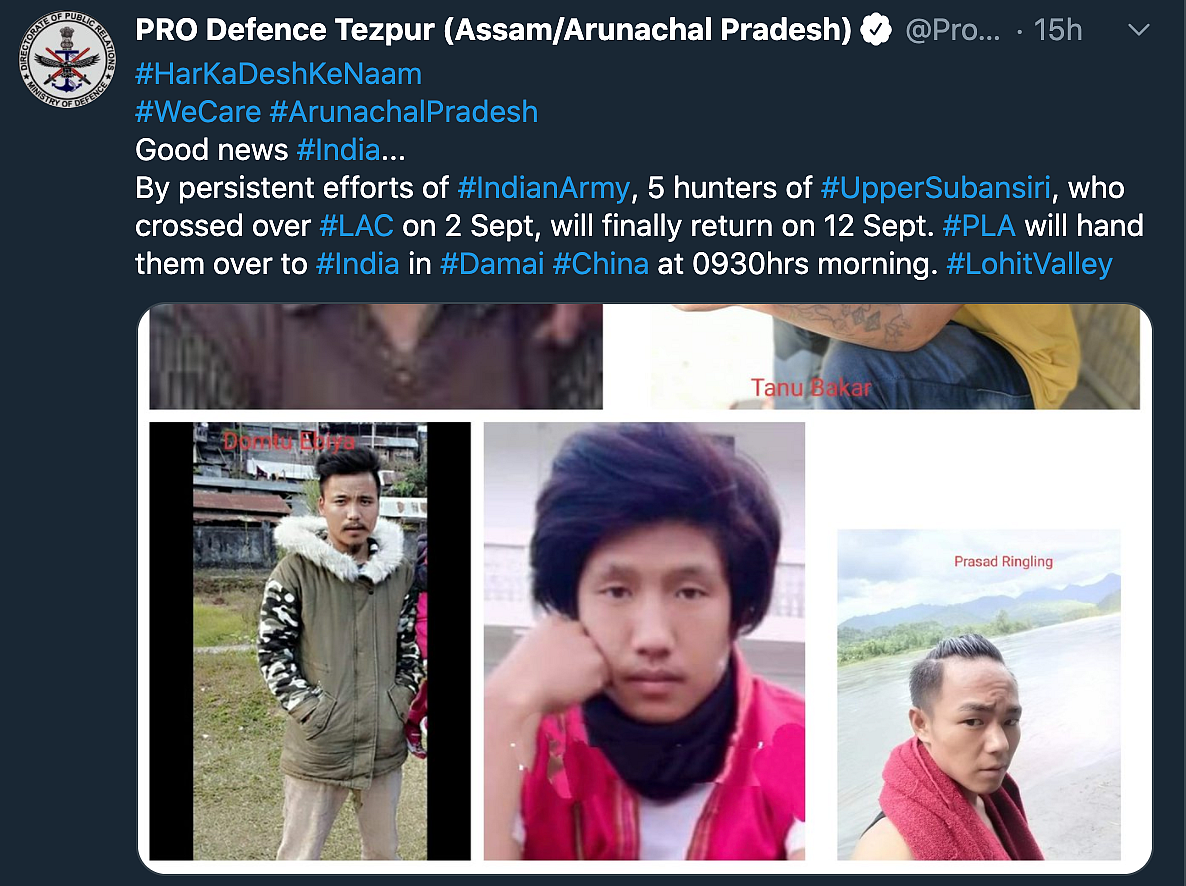 Arunachal Youths, Who Crossed Over to China, Handed Over to India
