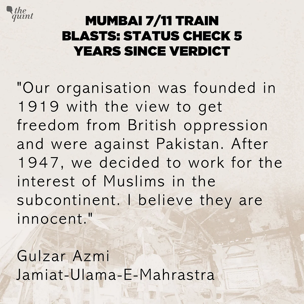 Mumbai 7/11 Train Blasts: Status Check, Five Years After Verdict
