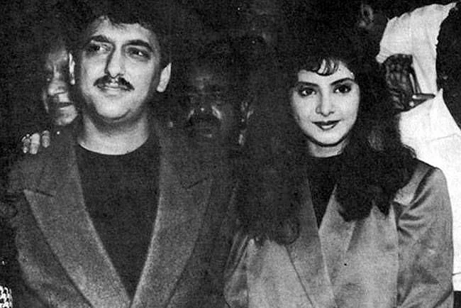 Sajid Nadiadwala with the late Divya Bharti.