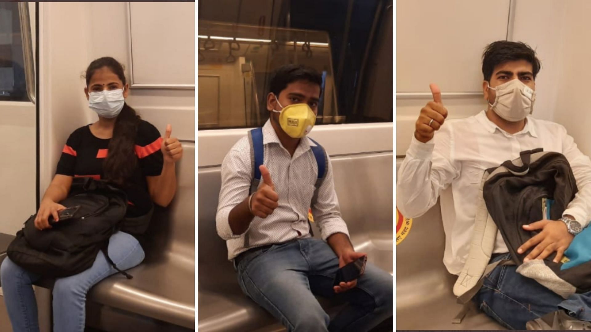 DMRC celebrated the return of “a few happy faces”.