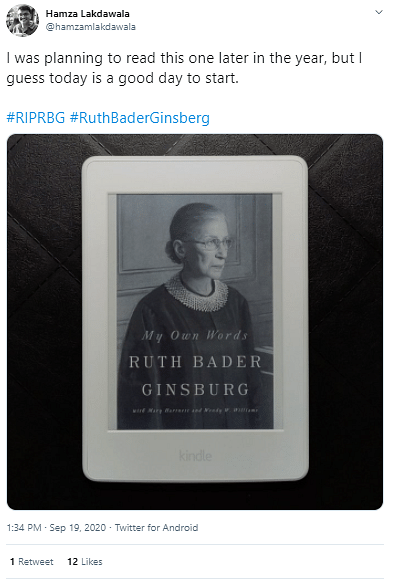 Justice Ruth Bader Ginsburg passed away at the age of 87.