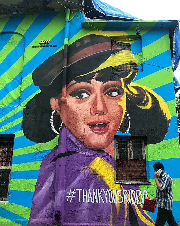 Murals of Bollywood icons come to life as Mumbai’s ‘Bollywood Art Project’ gets its latest upgrade. 