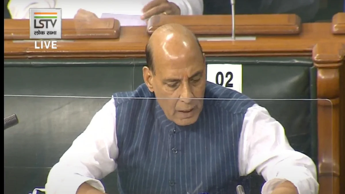 Defence Minister Rajnath Singh on India-China standoff in Lok Sabha.