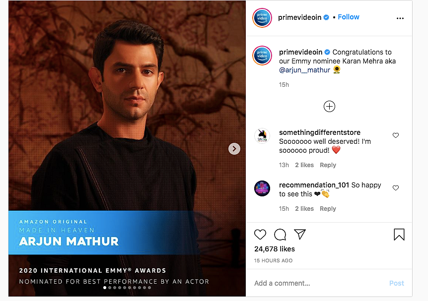 'Four More Shots', Arjun Mathur Nominated for International Emmys