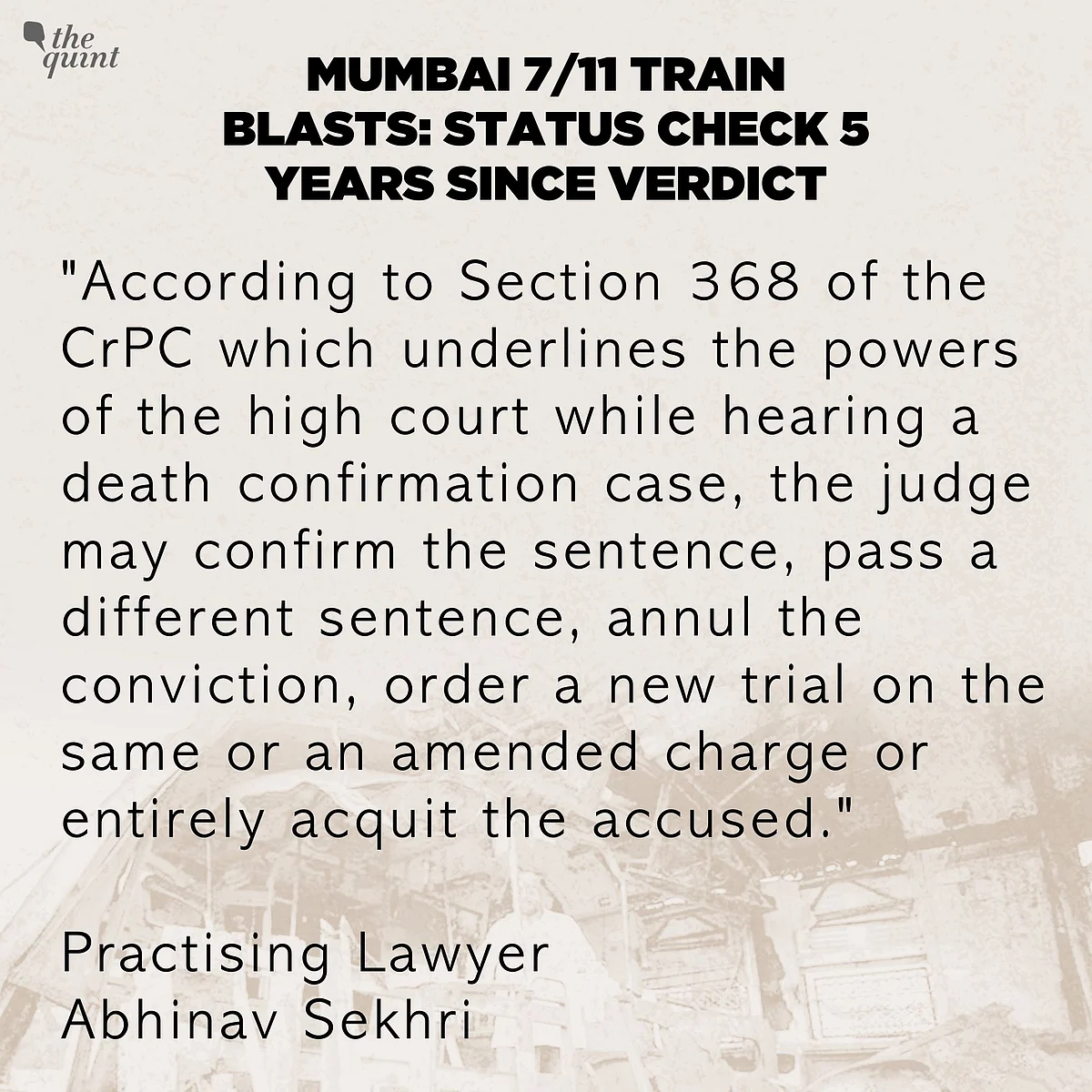 Mumbai 7/11 Train Blasts: Status Check, Five Years After Verdict