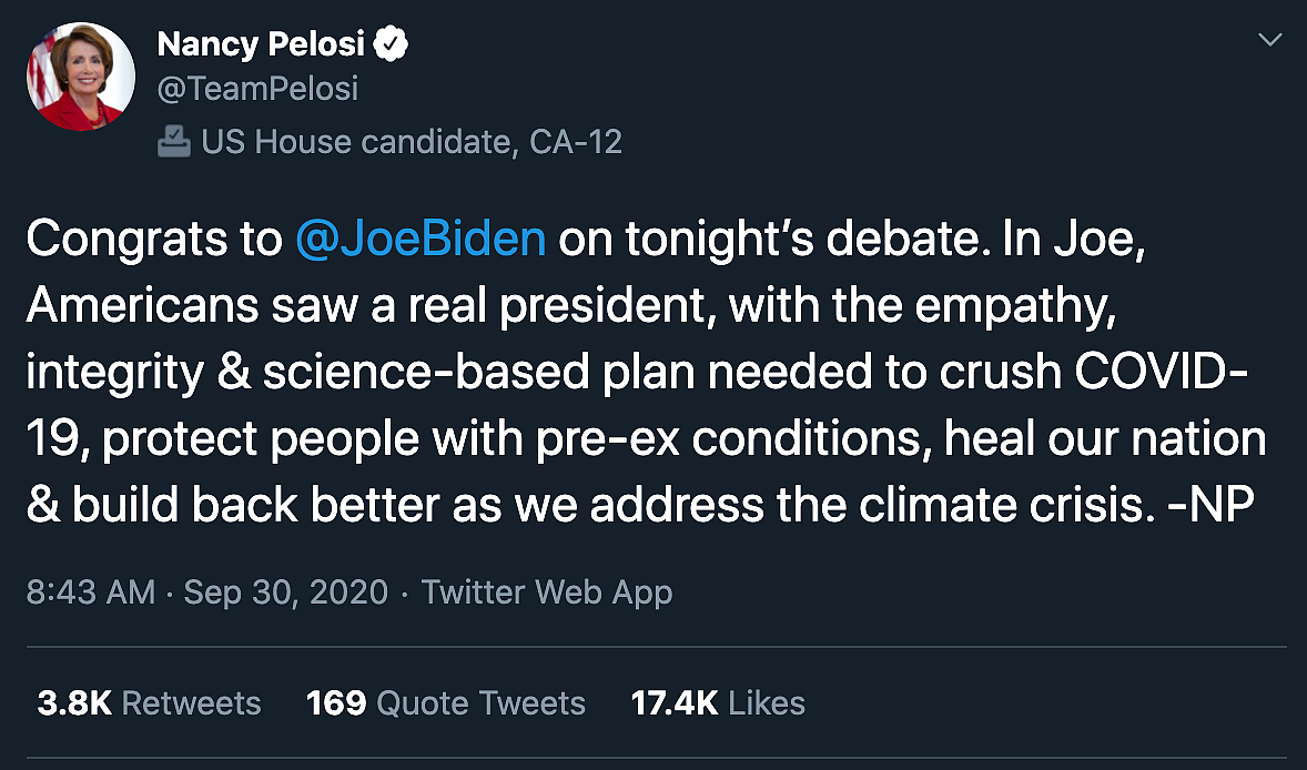 ‘Biden A Real Prez, Trump A Supremacist’: Democrats on US Debate