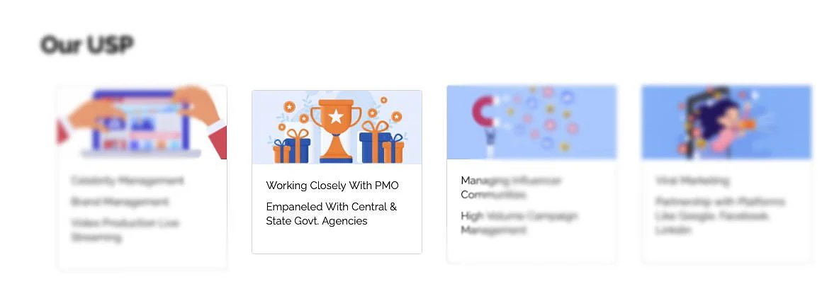 BJP Leaders’ Social Media Manager: Before The Quint’s article was published on 6 August, the unique selling point of TSD Corporation was “Working Closely with PMO”.